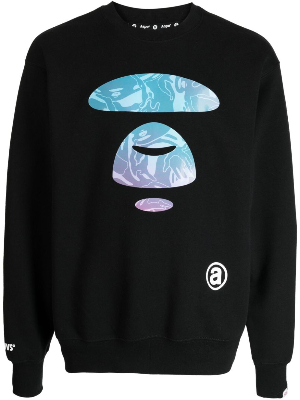 AAPE BY *A BATHING APE® Sweatshirt mit Logo-Print - Schwarz von AAPE BY *A BATHING APE®