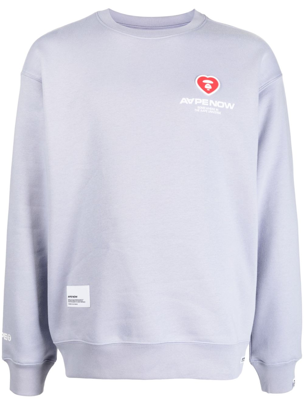 AAPE BY *A BATHING APE® Sweatshirt mit Logo-Print - Violett von AAPE BY *A BATHING APE®