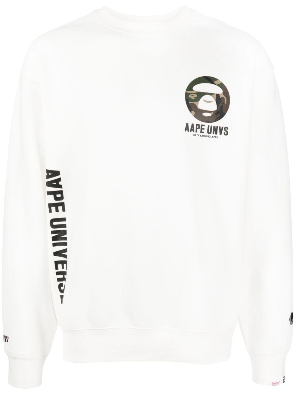 AAPE BY *A BATHING APE® Sweatshirt mit Logo-Print - Weiß von AAPE BY *A BATHING APE®