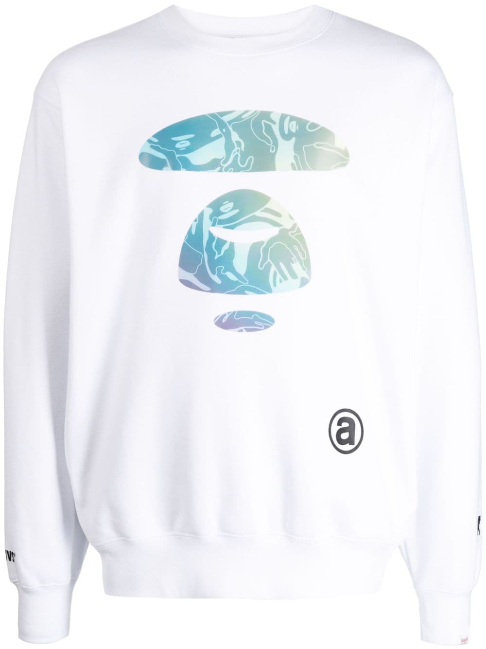 AAPE BY *A BATHING APE® Sweatshirt mit Logo-Print - Weiß von AAPE BY *A BATHING APE®