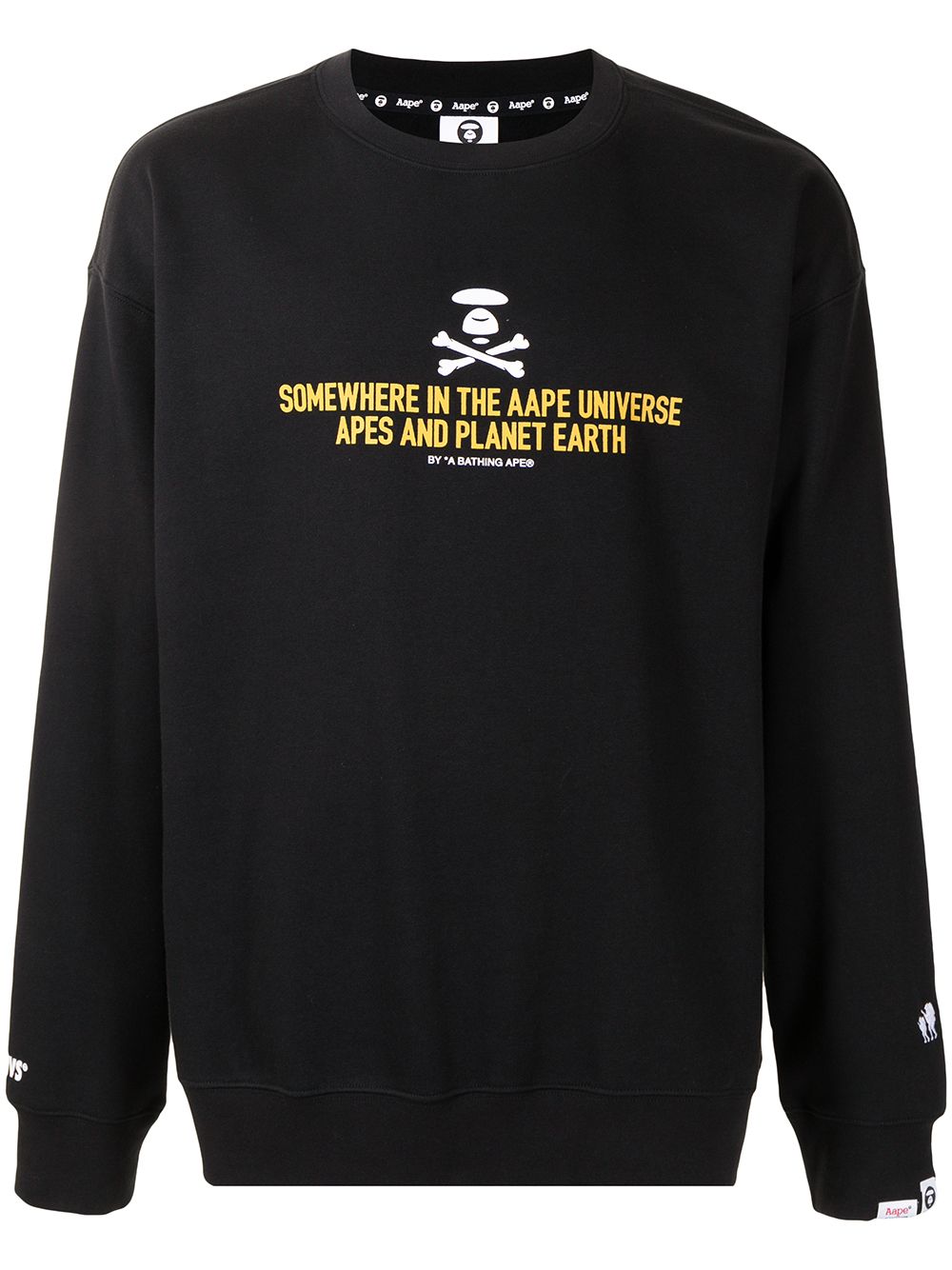 AAPE BY *A BATHING APE® Sweatshirt mit Slogan-Print - Schwarz von AAPE BY *A BATHING APE®