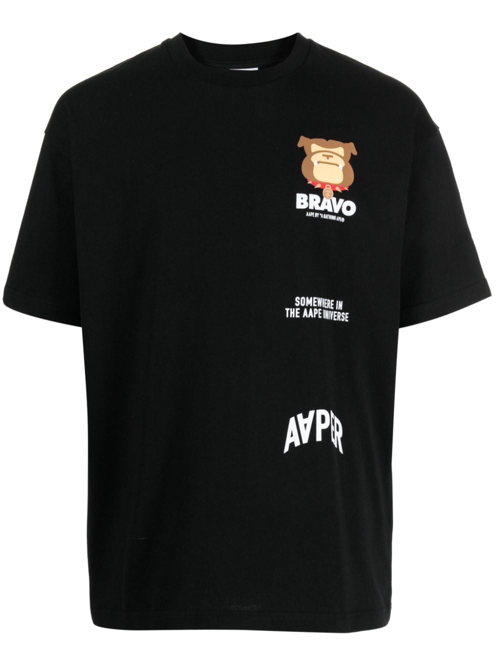 AAPE BY *A BATHING APE® T-Shirt mit Logo-Print - Schwarz von AAPE BY *A BATHING APE®