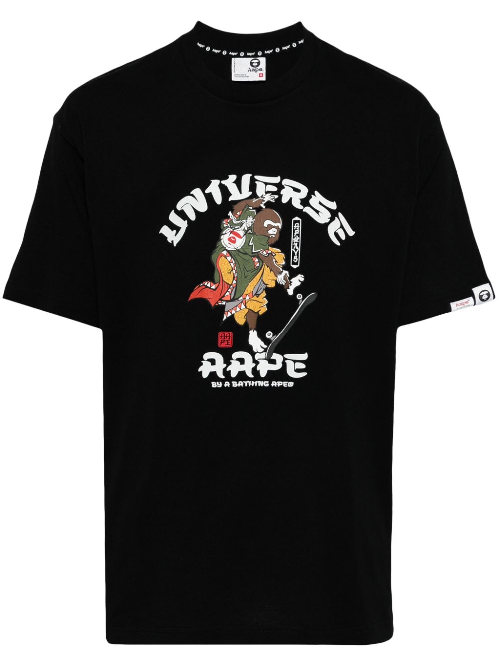 AAPE BY *A BATHING APE® T-Shirt mit grafischem Print - Schwarz von AAPE BY *A BATHING APE®