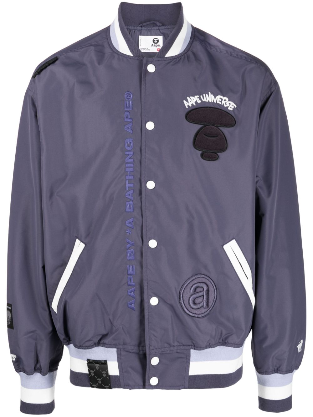 AAPE BY *A BATHING APE® Bestickte Bomberjacke - Violett von AAPE BY *A BATHING APE®