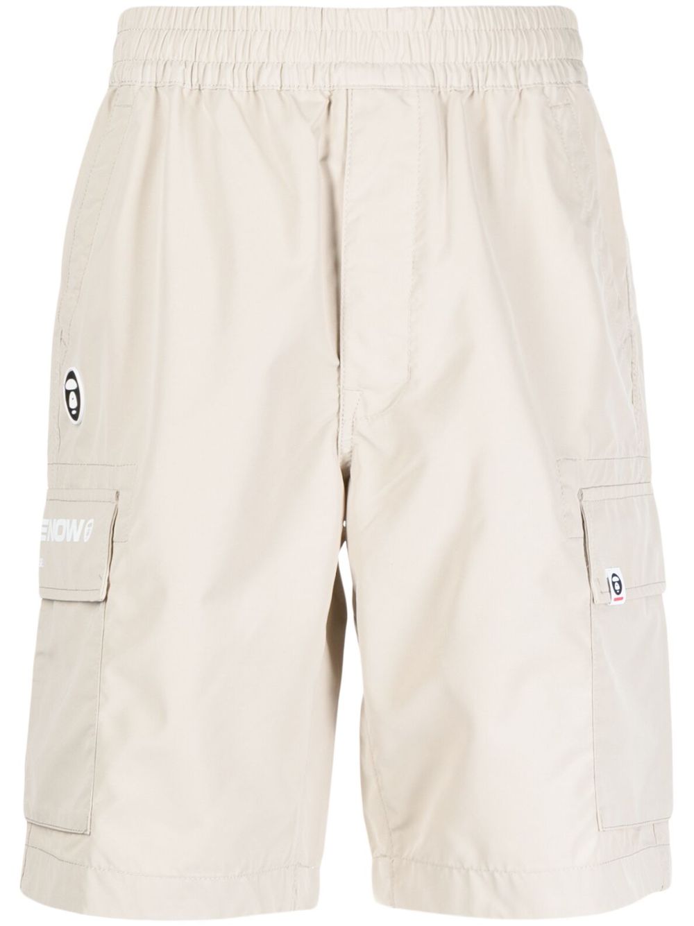 AAPE BY *A BATHING APE® Cargo-Shorts mit Logo-Patch - Nude von AAPE BY *A BATHING APE®