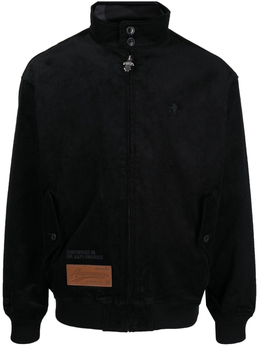 AAPE BY *A BATHING APE® Bomberjacke mit Logo-Patch - Schwarz von AAPE BY *A BATHING APE®