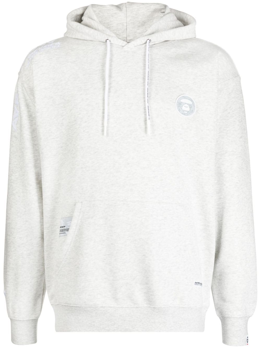 AAPE BY *A BATHING APE® Hoodie mit Logo-Patch - Grau von AAPE BY *A BATHING APE®