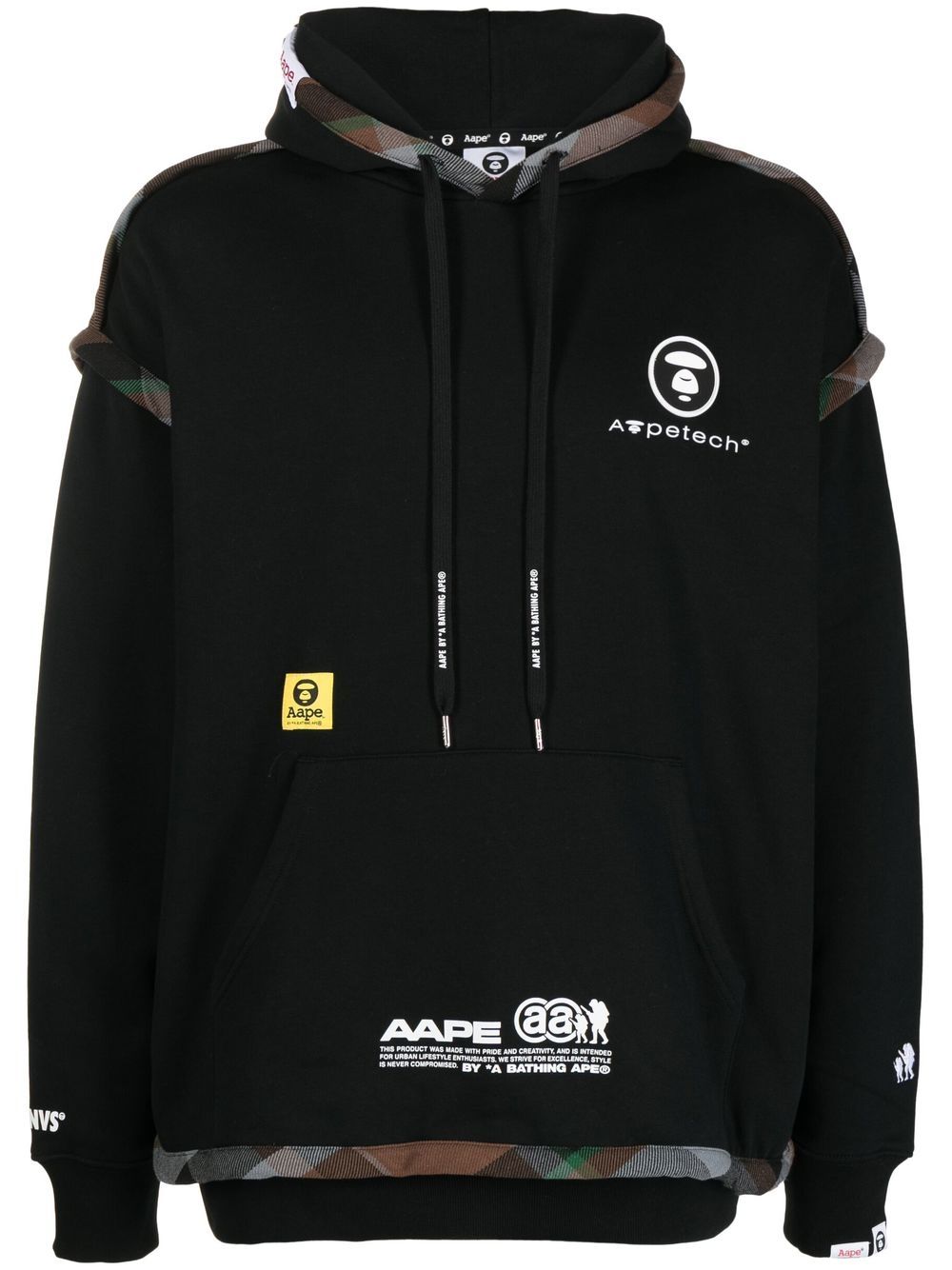 AAPE BY *A BATHING APE® Hoodie mit Logo-Print - Schwarz von AAPE BY *A BATHING APE®