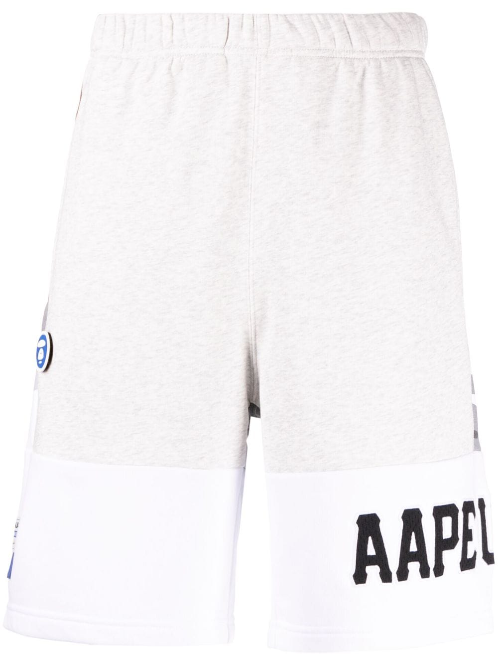 AAPE BY *A BATHING APE® Joggingshorts mit Kontrasteinsätzen - Grau von AAPE BY *A BATHING APE®