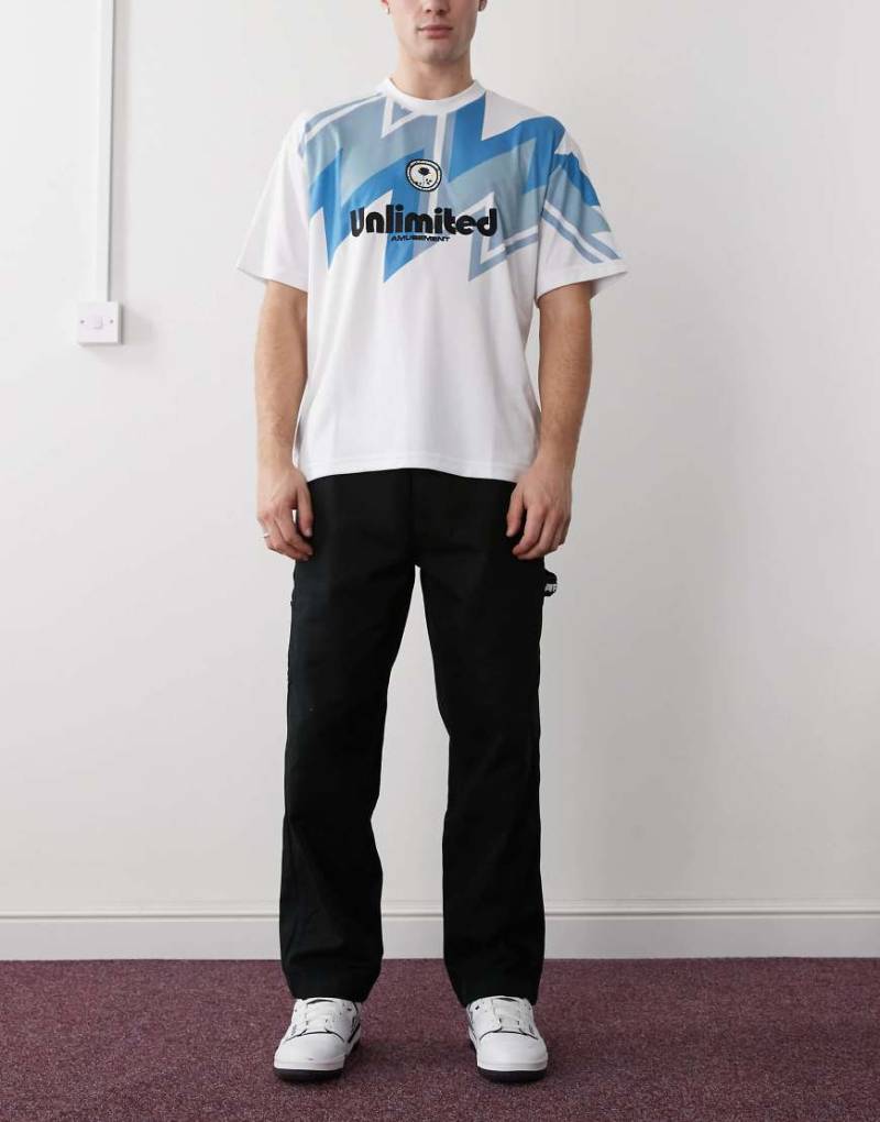 AAPE BY A BATHING APE - Carpenter-Hose in Schwarz mit geradem Bein und elastischem Bund-Grün von AAPE BY A BATHING APE®