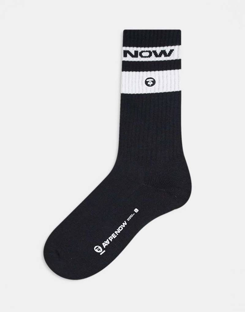 AAPE BY A BATHING APE - Socken in Schwarz von AAPE BY A BATHING APE®