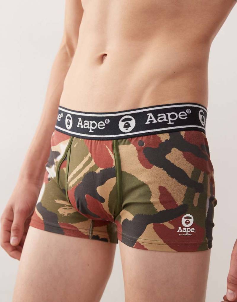 AAPE By A Bathing Ape - Boxershorts mit Military-Muster-Bunt von AAPE BY A BATHING APE®