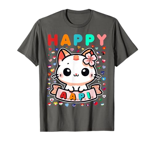 Fröhlichen AAPI-Monat für Kinder in Asien, Amerika und den Pazifischen Inseln T-Shirt Fröhlichen AAPI-Monat für Kinder in Asien, Amerika und den Pazifischen Inseln T-Shirt von AAPI All countries Flags Creationz Co.
