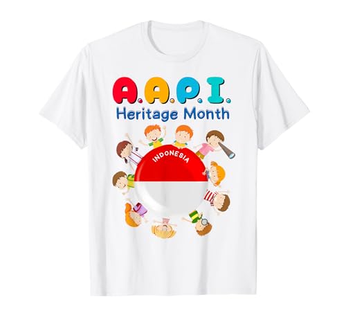 INDONESIEN Asian American Pacific Islander Monat Kinder T-Shirt INDONESIEN Asian American Pacific Islander Monat Kinder T-Shirt von AAPI INDONESIA Flag Creationz Co.