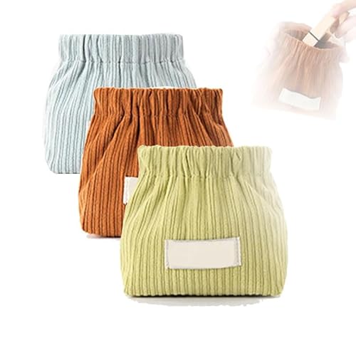 AAPIKA Cord-Elastic-Haargummi-Organizer, tragbare elastische Reise-Cord-Aufbewahrungstasche, Mini-Cord-Make-up-Tasche, Aufbewahrungstasche mit großem Fassungsvermögen (B) von AAPIKA