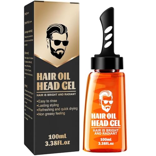 Ein-Kamm-Shaping-Styling-Gel-Kamm, 2-in-1-Haarwachs-Gel mit Kamm, lang anhaltendes Männer-Haarstyling-Gel-Tool Haarwachs, lang anhaltendes flauschiges Männer-Haarcreme-Salon-Styling-Gel-Tool (1pcs) von AAPIKA