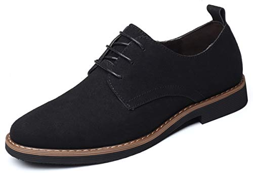 AARDIMI Schnürhalbschuhe Herren Klassische Derby Oxfords Modische Anzug Schuhe Lace ups Herren Business Schuhe Hochzeit Schuhe (39 EU, Schwarz) von AARDIMI