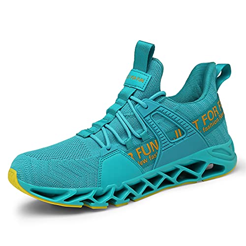 AARDIMI Schuhe Herren Laufschuhe Sportschuhe Straßenlaufschuhe Atmungsaktiv Sneaker Joggingschuhe Turnschuhe Walkingschuhe Traillauf Fitness Schuhe (Grün, Numeric_43) von AARDIMI