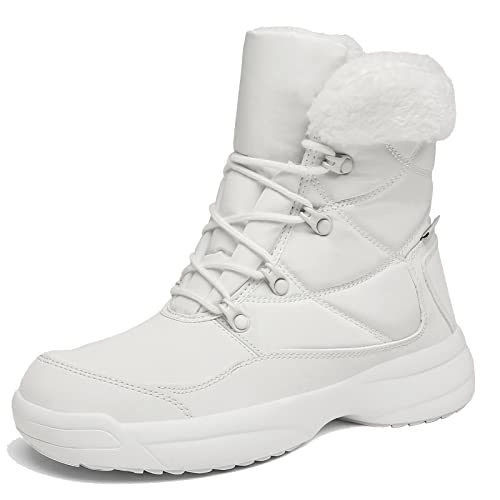 AARDIMI Warm Gefüttert Winterschuhe Damen Schneestiefel Wasserdicht Outdoor Trekking Wanderschuhe Gr. 35-42 (Z-Beige-1641, numeric_38) von AARDIMI