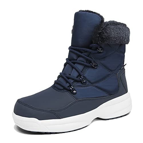 AARDIMI Warm Gefüttert Winterschuhe Damen Schneestiefel Wasserdicht Outdoor Trekking Wanderschuhe Gr. 35-42 (Z-blau-1641, numeric_37) von AARDIMI