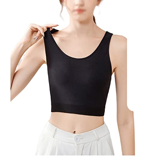 AAREHA Brustbinde Tomboy Trans Lesbian Sommer Eis Seide Super Flache Bandage Korsett Zip Up Streifen Mesh Atmungsaktiv (Color : Black, Size : 5XL) von AAREHA