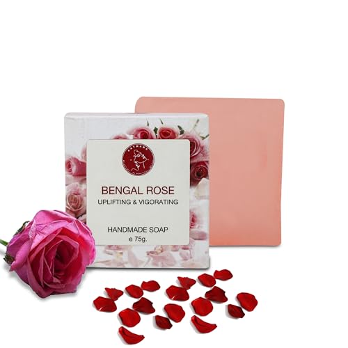 AATMANA Bengal Rose Handmade Natural Bar Soap for Men & Women, Moisturizing Body & Face Soap, 7.9 Oz Soap Bars (3 Soap Set) von AATMANA