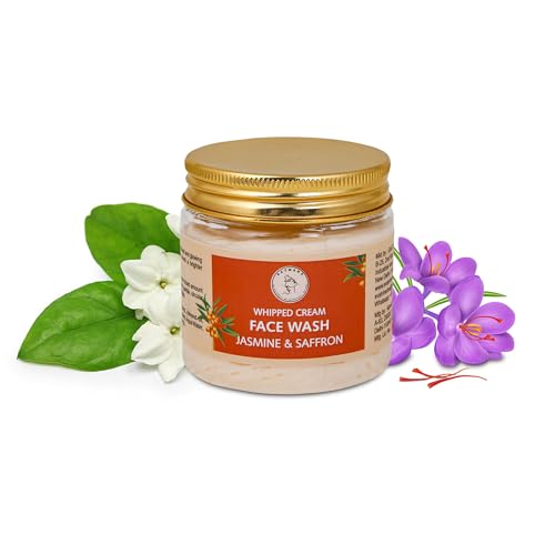 AATMANA Face Wash Jasmine & Saffron | Hydrating Face Wash for Sensitive Skin, Removes Makeup & Gently Cleanses Without Over Drying -100 Grams von AATMANA