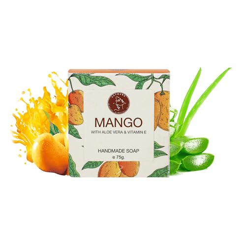 AATMANA Mango Handmade Natural Bar Soap for Men & Women, Moisturizing Body & Face Soap, 7.9 Oz Soap Bars (3 Soap Set) von AATMANA