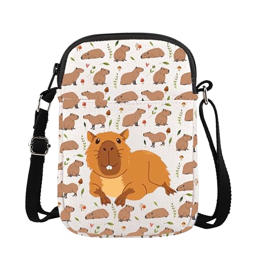 AATOP Capybara Umhängetasche Capybara Liebhaber Geschenk Capybara Tiere Cute Capybara Canvas Rucksack, Capybara 1cb von AATOP
