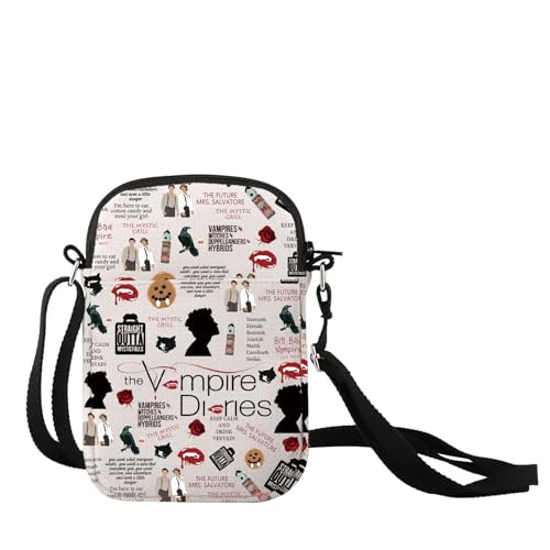 AATOP Vampire Show Crossbody Bag TVD Merch TVD Geschenk Vampir Fan Geschenk Vampir Geldbörse Tasche, Vmpire Diries Cb 1u, large von AATOP