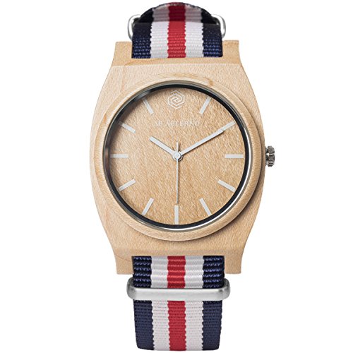 AB AETERNO Route White Blue Red Ahorn Holz Weiß Swiss Quarz Hypoallergen Rot Blau Unisex Uhr AB AETERNO Route White Blue Red Ahorn Holz Weiß Swiss Quarz Hypoallergen Rot Blau Unisex Uhr von AB AETERNO