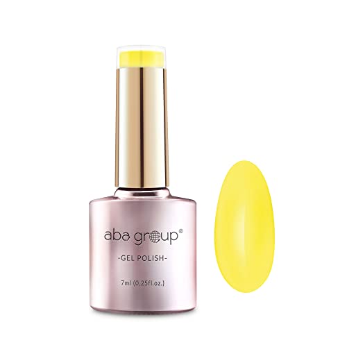 Aba Group Hybridlacke Gelb 7ml, Hybrid Nagellack UV LED Nagellack, Hybrid Maniküre Soak Off Nail Polish, Farblack für Farbintensive Fingernägel Ergiebig und Langlebig Nail Polish (Chick 507) von ABA GROUP
