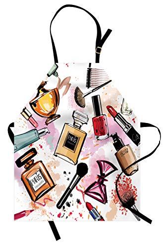 ABAKUHAUS, Mädchen Waschbar, Farbfest Höhenverstellbar Waschbarer Klarer Digitaldruck, Mascara Eyeliner Parfüm Nagellack Lippenstift und Diverse schminke Femininer Weiblicher Druck von ABAKUHAUS