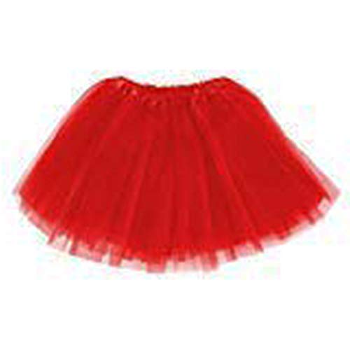 ABAV TÜTÜ 3 Lagen Ballettkleid Rock Ballett Damen Tutu Ballett (Rot) von ABAV