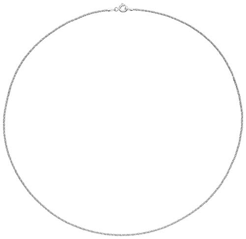 ABBY LEE Frauen Damen-Halskette rund 2mm diamantiert Kette 45cm Sterling Silber 925 ABBY LEE Frauen Damen-Halskette rund 2mm diamantiert Kette 45cm Sterling Silber 925 von ABBY LEE