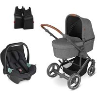 ABC DESIGN Kinderwagen Aversa 4 Woven Piano inkl. Babyschale Tulip Black + Adapter von ABC Design