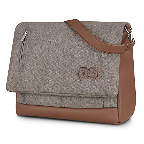 ABC Design Wickeltasche Urban - Crossbody Bag mit Baby Zubehör – Messenger Bag - großes Hauptfach - breiten Schultergurt - Farbe: nature von ABC Design