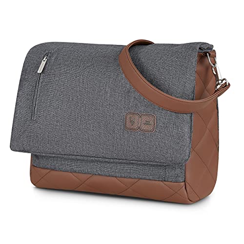 ABC Design Wickeltasche Urban - Crossbody Bag mit Baby Zubehör – Messenger Bag - großes Hauptfach - breiten Schultergurt - Polyester - Farbe: asphalt von ABC Design