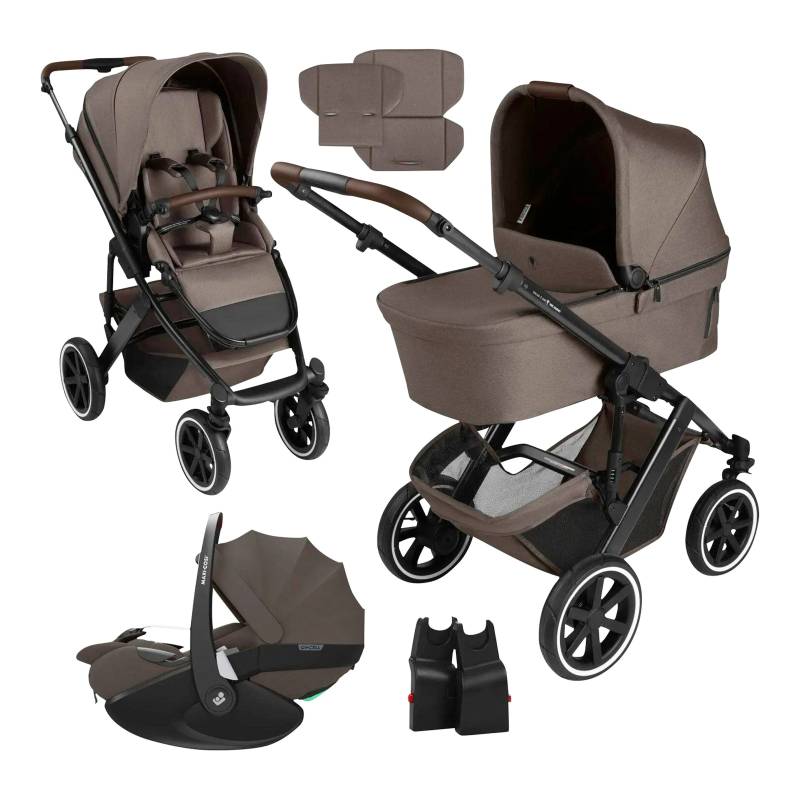 Abc Design Kombikinderwagen Salsa 5 Air inkl. Babyschale Pebble 360 Pro 2 braun von ABC Design