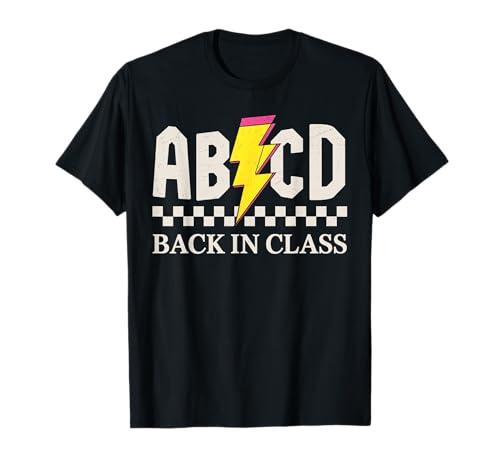 Jungen Mädchen Lehrer Rock Back to School ABCD Back in Class T-Shirt von ABCD Back In Class School Teacher Kids Boys Girls