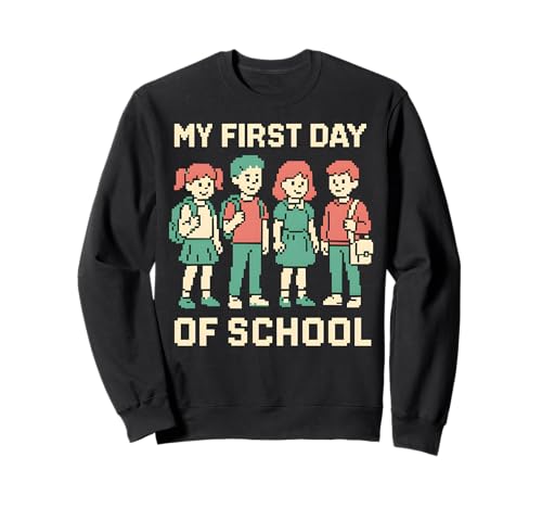 Erstklässler Mein erster Schultag Süße Kinder ABCD School Sweatshirt Erstklässler Mein erster Schultag Süße Kinder ABCD School Sweatshirt von ABCD Back To School Happy First Day Apparel