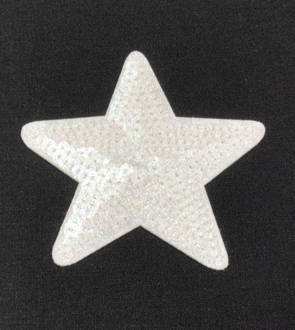 8cm, Stern, Seestern, Pailletten, Aufnäher, Patches, Bügelbild, Bügelbilder von ABCDesignerin
