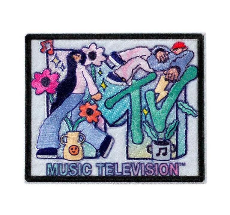 Bügelbild Art Mtv©, Music Television, Tv, Patches, Flicken, Nähen, Nähzutaten, Nähzubehör von ABCDesignerin