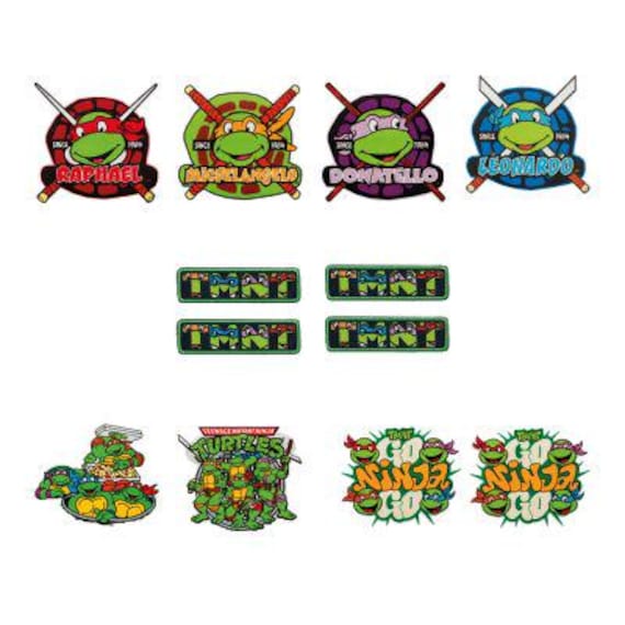 Bügelbilder Tmnt©, Superhelden, Applikation, Patch, Flicken, Nähen, Nähzubehör, Nähzutaten von ABCDesignerin