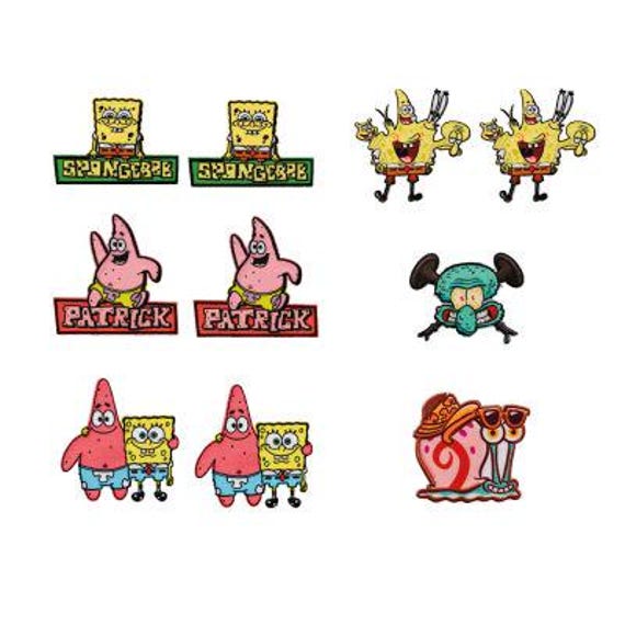 Spongebob Schwammkopf© Bügelbild - Patch Aufnäher, Nähzubehör von ABCDesignerin