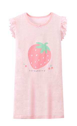 ABClothing Schlafkleid für kleines Mädchen 3 4 Jahre alt Pink Short Nighties & ärmelloses Nachthemd von ABClothing