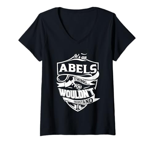 Damen Es ist eine ABELS-Sache, die du nicht verstehen würdest Geschenke T-Shirt mit V-Ausschnitt von ABELS FAMILY IDEA GIFTS