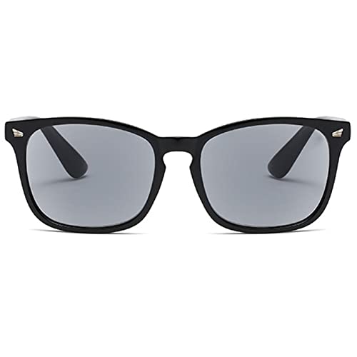 ABETOS Sonnenbrille Lesebrille Damen Herren Getönte Lesebrillen mit Sonnenschutz Klassischer Lesehilfe Sehhilfe mit Sehstärke 0.0 0.5 1.0 1.5 2.0 2.5 3.0, Glänzend Schwarz+0.0 von ABETOS