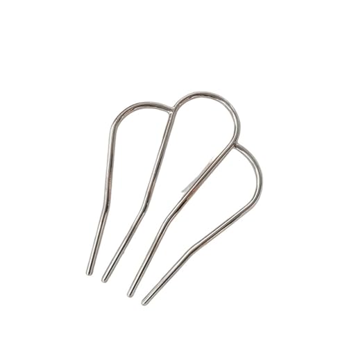 U-förmige Nadel Französisch Retro Bun Haarschmuck Perle Blume Kämme Pins Frauen Täglich U-förmige Haarnadel Weibliche Legierung Verschluss Geschenk(Color2) von ABFJHFK