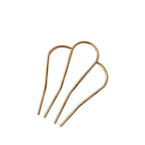 U-förmige Nadel Französisch Retro Bun Haarschmuck Perle Blume Kämme Pins Frauen Täglich U-förmige Haarnadel Weibliche Legierung Verschluss Geschenk(Color9) von ABFJHFK